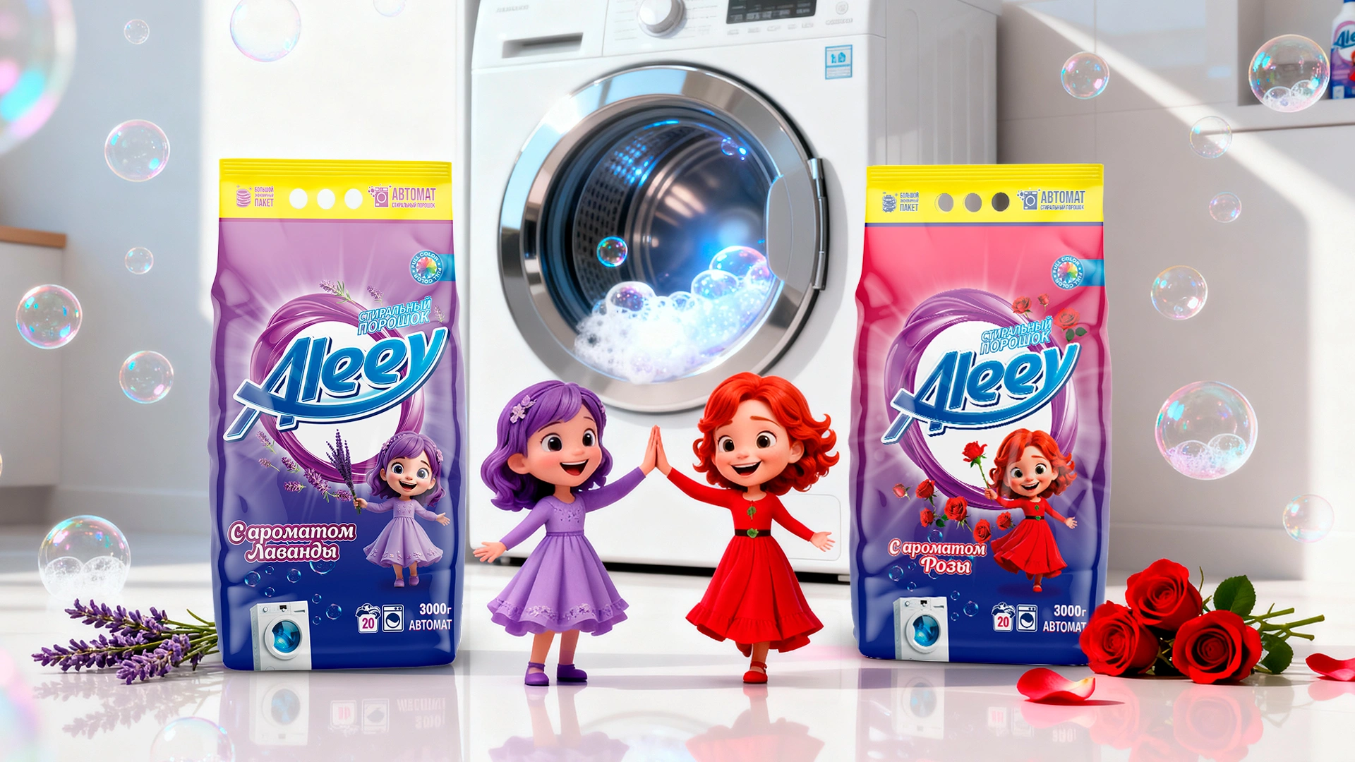 Aleey — брендинг стирального порошка