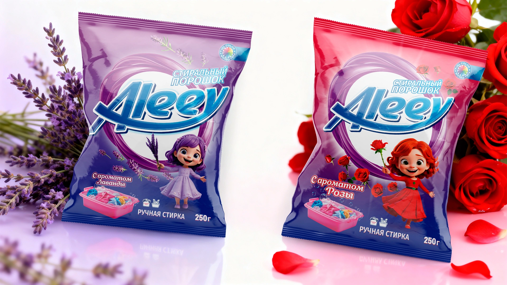 Aleey — брендинг стирального порошка