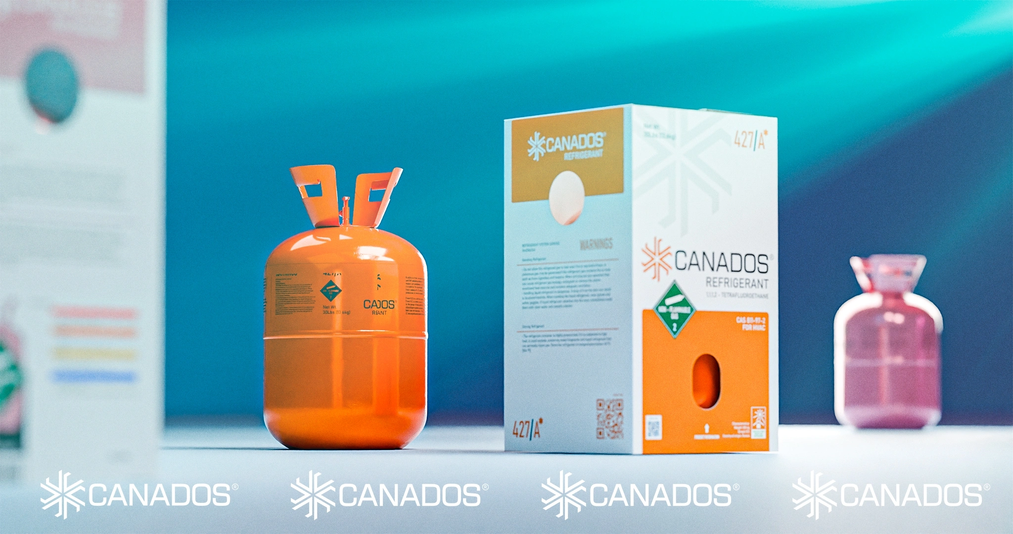 Canados — freon mahsulotlari uchun neyming, logotip va qadoq dizayni