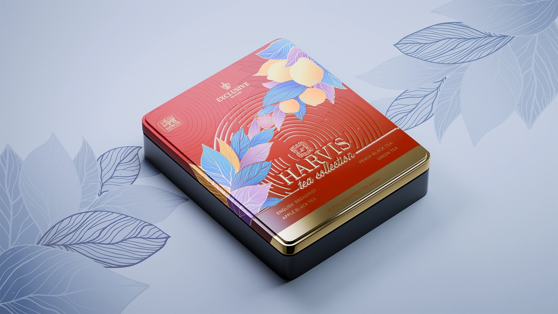 Exclusive Harvis — 高端礼品茶包装设计