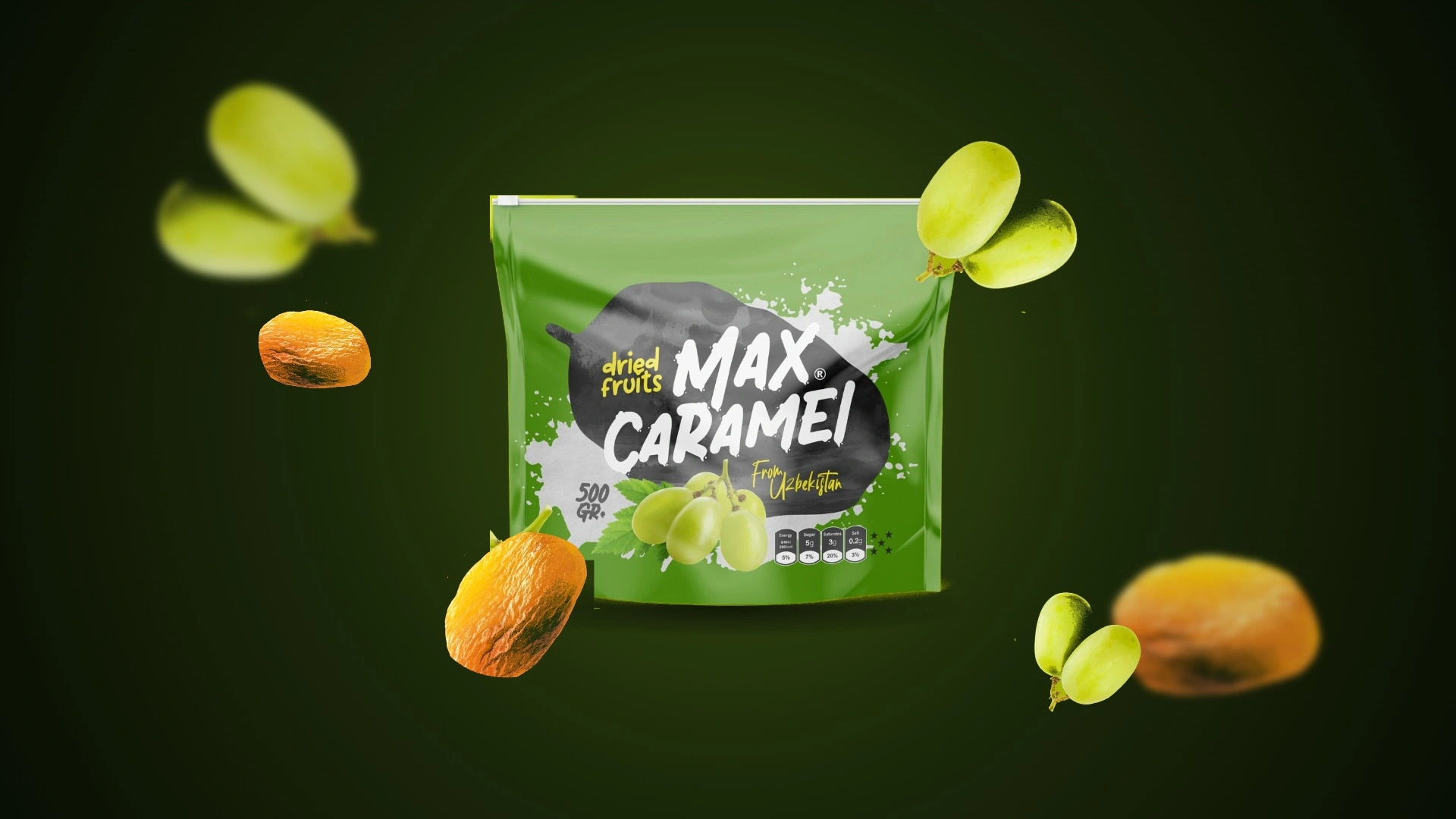 “MAX CARAMEL” — Amazon va Walmart marketpleyslari uchun qadoq dizayni