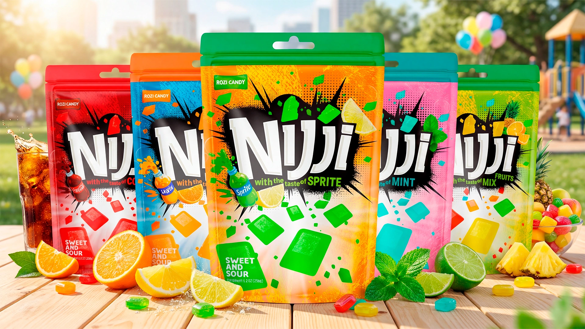 Rozi Candy — нейминг и дизайн упаковки леденцов