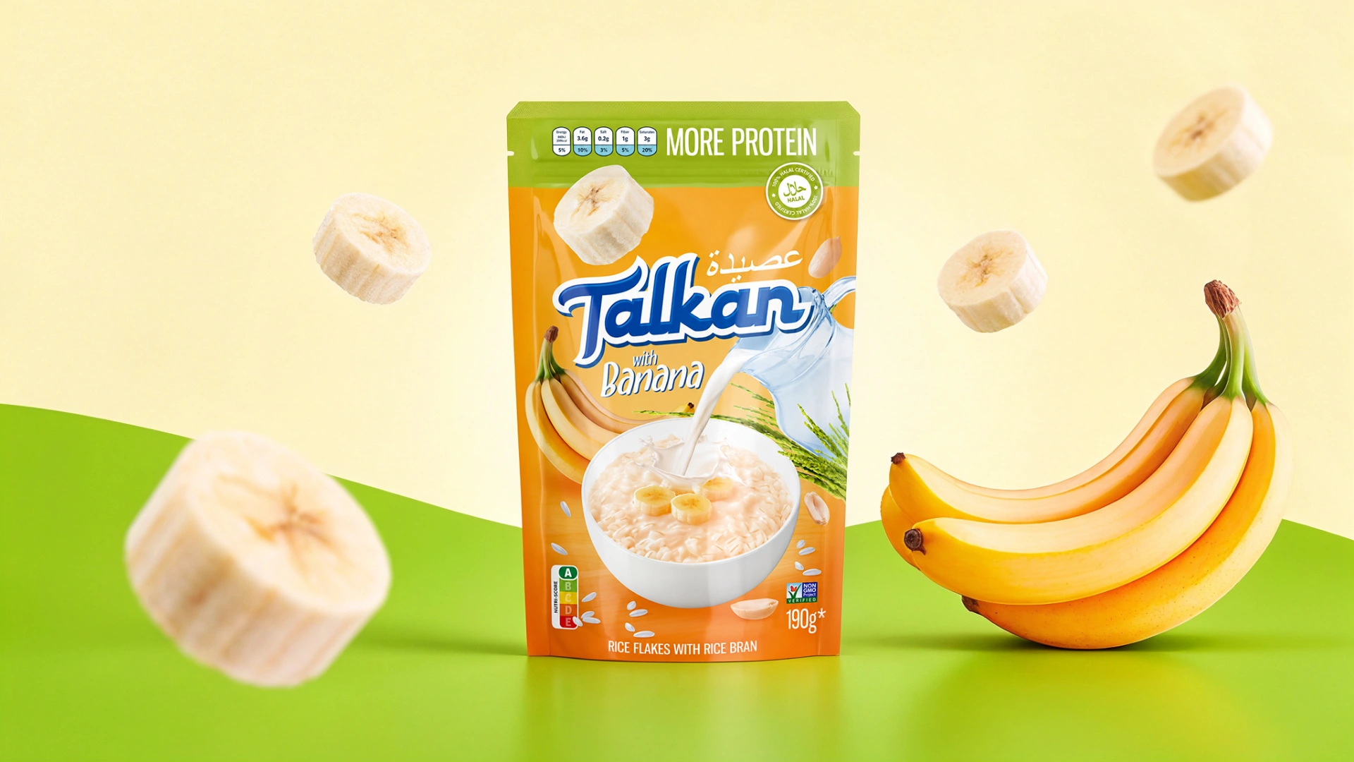 "Talkan" — Rice Flakes Packaging Design for Healthy Eating Enthusiasts