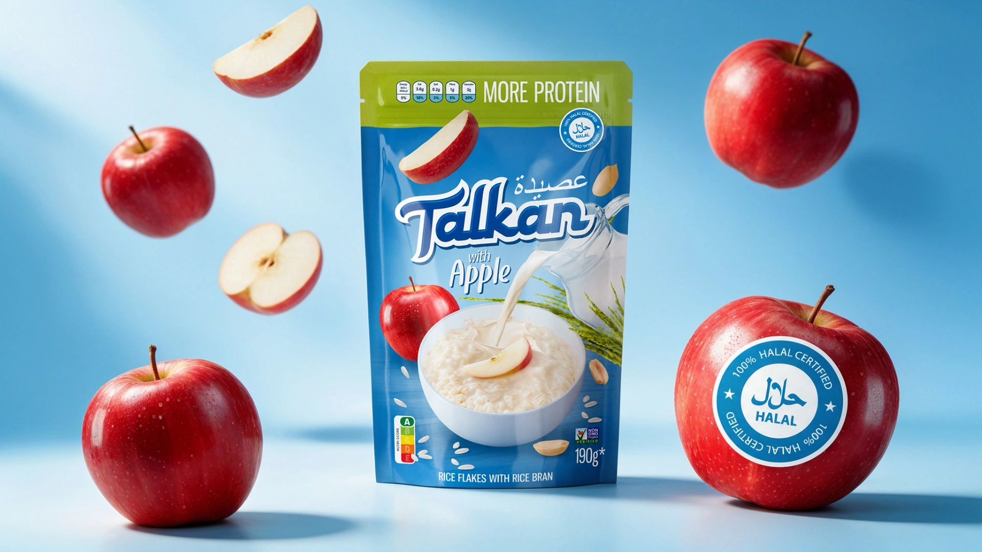 "Talkan" — Rice Flakes Packaging Design for Healthy Eating Enthusiasts