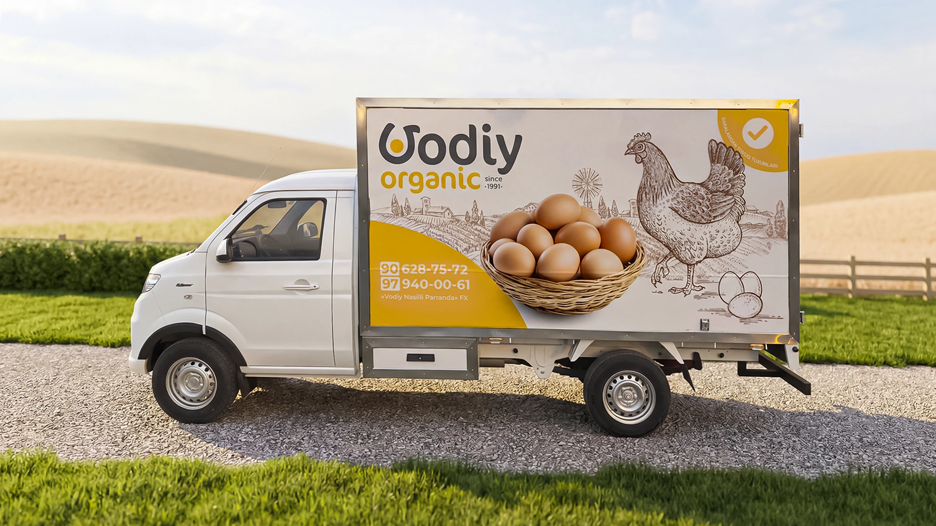 Vodiy Organics — органический бренд яиц и дизайн упаковки