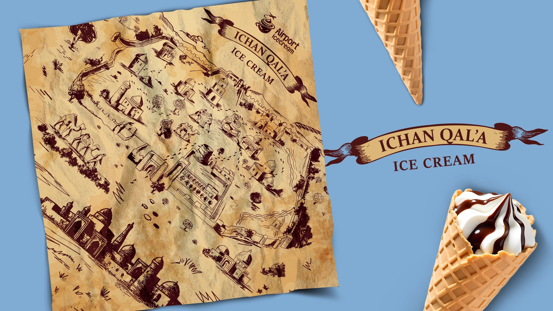 Ichan Qal’a — креативный дизайн упаковки мороженого