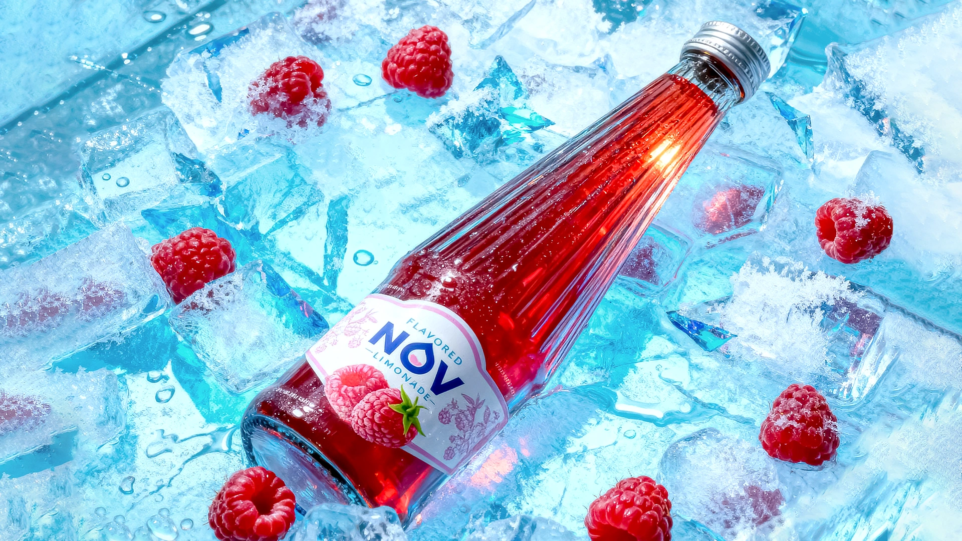 NOV — дизайн этикетки для лимонадов